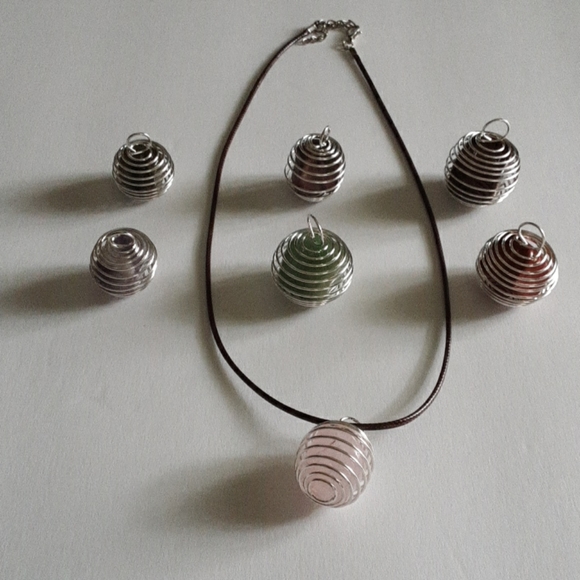 Chakra Gemstone Necklace Set - Picture 1 of 7